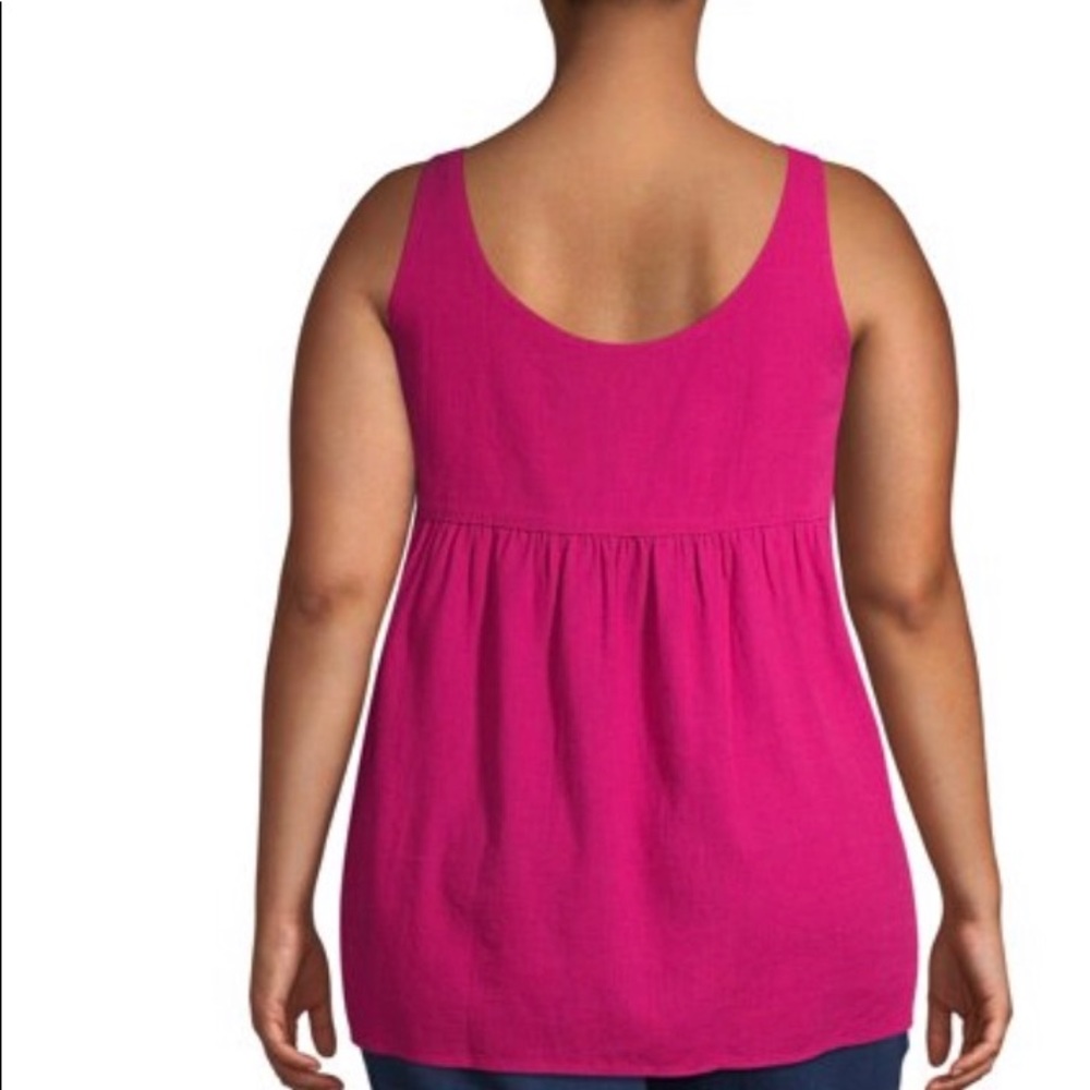 Tara & Sky Button Front Tank - Picture 2 of 4